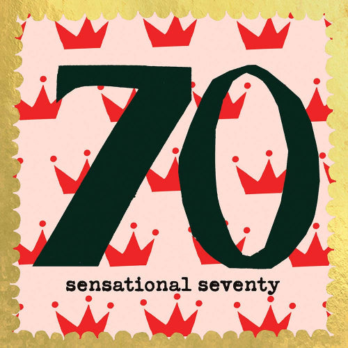 Sensational Seventy Greetings Card