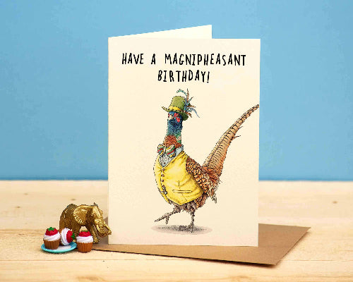 pheasant birthday card