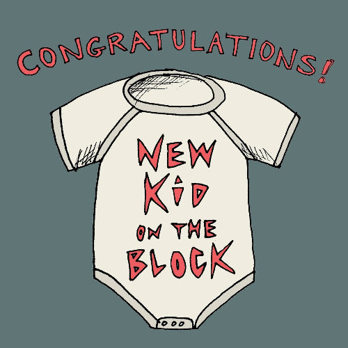 New Kid on the Block Greetings Card