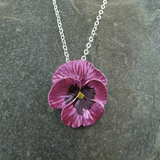 Pansy necklace