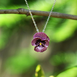 Pansy necklace