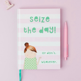 Hard book lined notebook