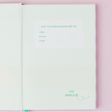 Lined hard back notebook