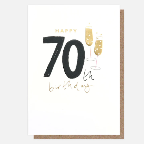 70th Birthday Card