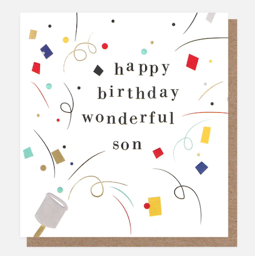 son birthday card,
