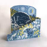 Badger Amongst the Brambles Card