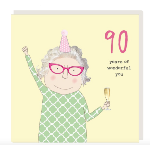 90 years of wonderful you card
