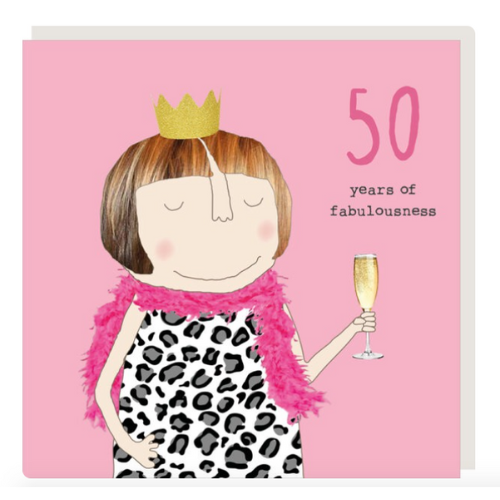 rosie made a thing 50th birthday card