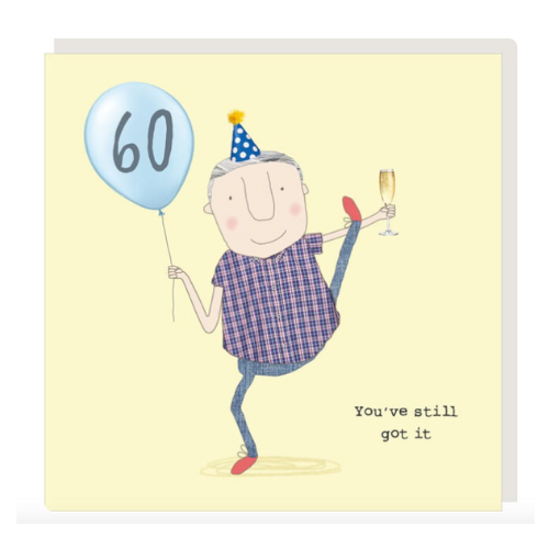 60th birthday card man
