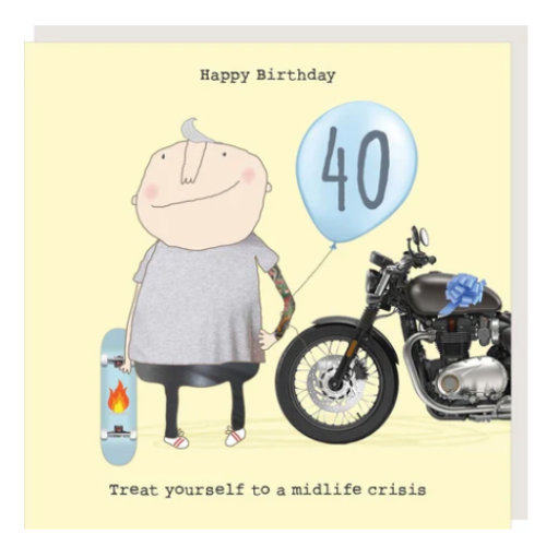 40th birthday card Rosie Made A Thing