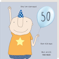 rosie made a thing 50th birthday card for men