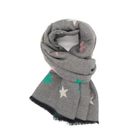 grey starry scarf