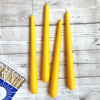 Set Of Four Candles Yellow