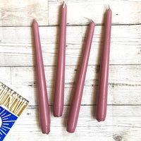 Set Of Four Candles Dusty Pink