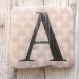 Alphabet coaster