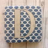 ceramic alphabet coaster
