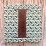 ceramic alphabet coaster