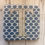 ceramic alphabet coaster