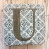 ceramic alphabet coaster