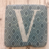 ceramic alphabet coaster