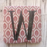 ceramic alphabet coaster
