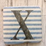 ceramic alphabet coaster