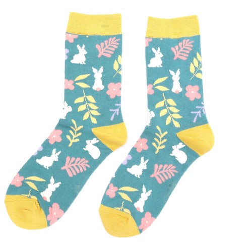 Bamboo socks bunnies