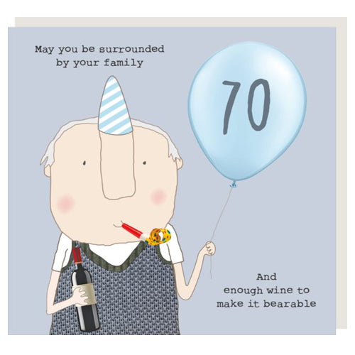 70th Birthday Card